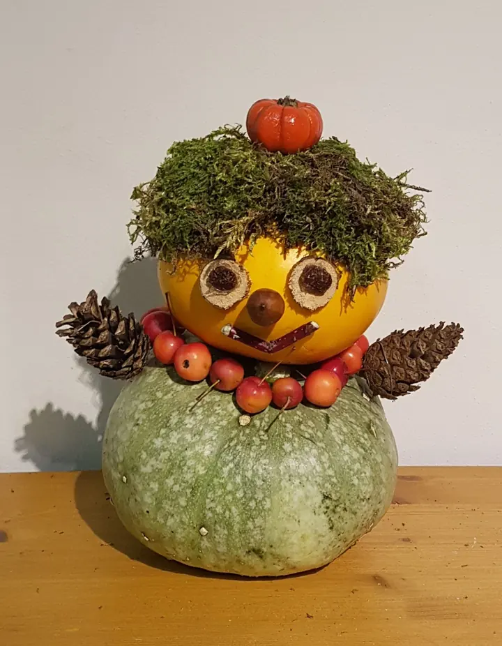 Pompoenmannetje uit de herfst