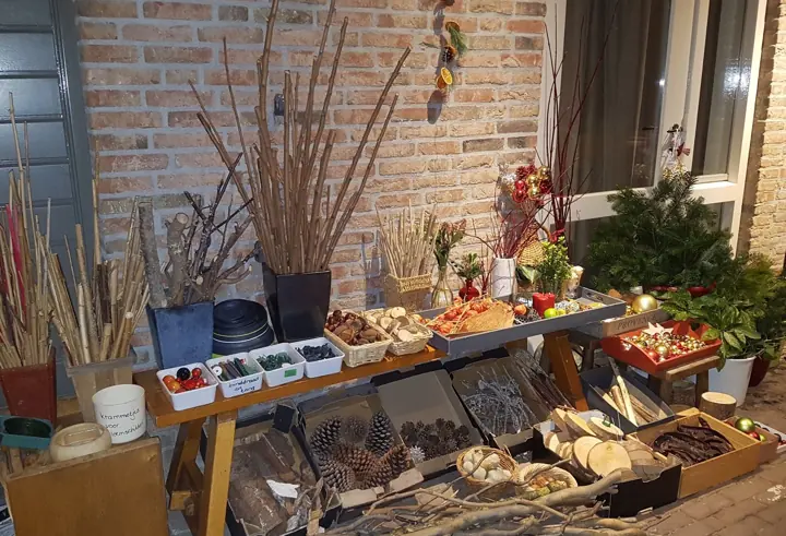 Materialen voor bloemschikken